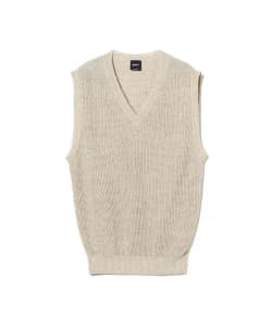 ▲BAFY × BEAMS F / 別注 リネンコットン ベスト