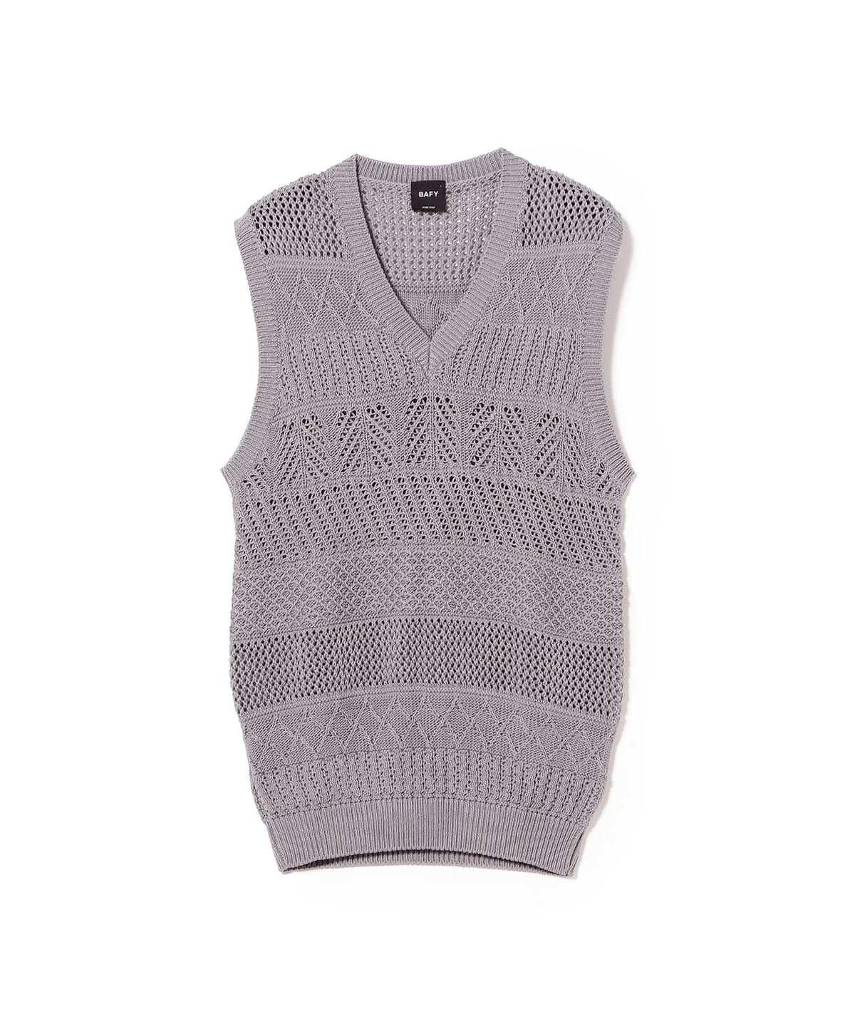 BEAMS F (BEAMS F)【Special order】BAFY / Cotton Jacquard V-Neck