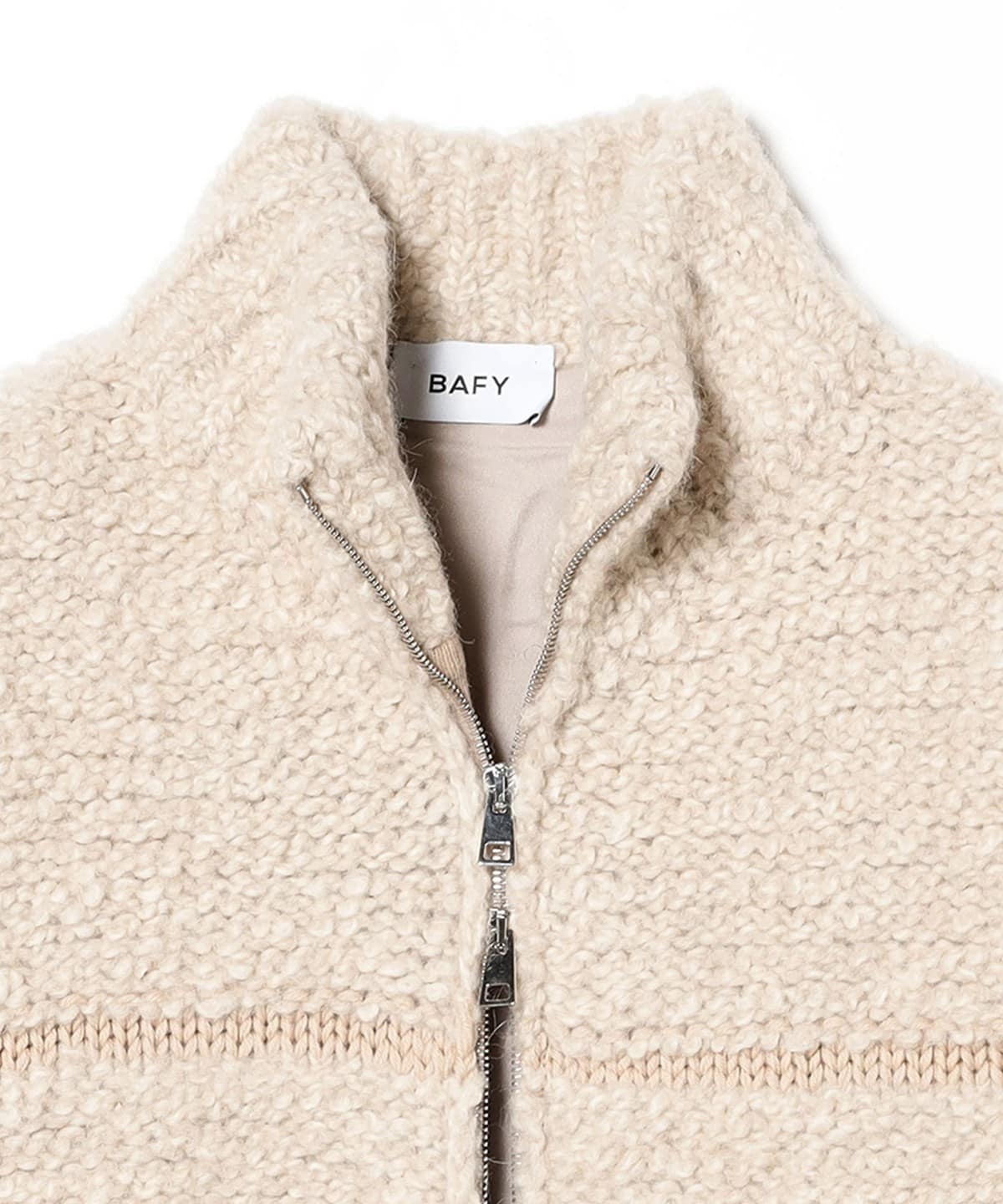 BEAMS F（ビームスF）【別注】BAFY / ウールアルパカ ジップ ベスト 