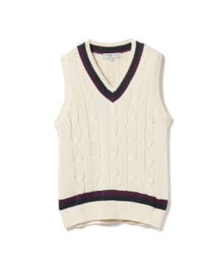 ▲RAffa MOLINA / 別注 コットン チルデン ニットベスト
