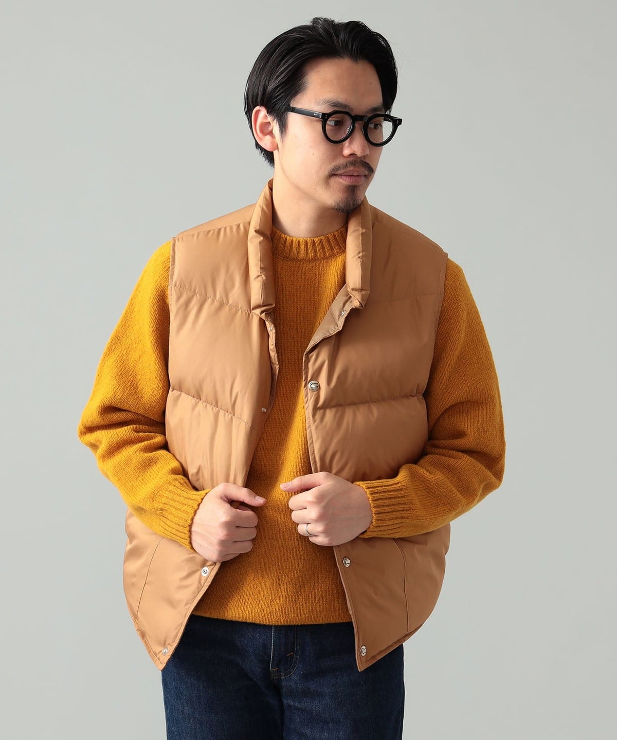 WOOLRICH × BEAMS F / 別注 ダウンベスト-