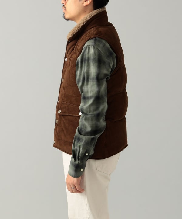 BEAMS F BEAMS / Mouton down CINQUANTA (blouson down vest) mail