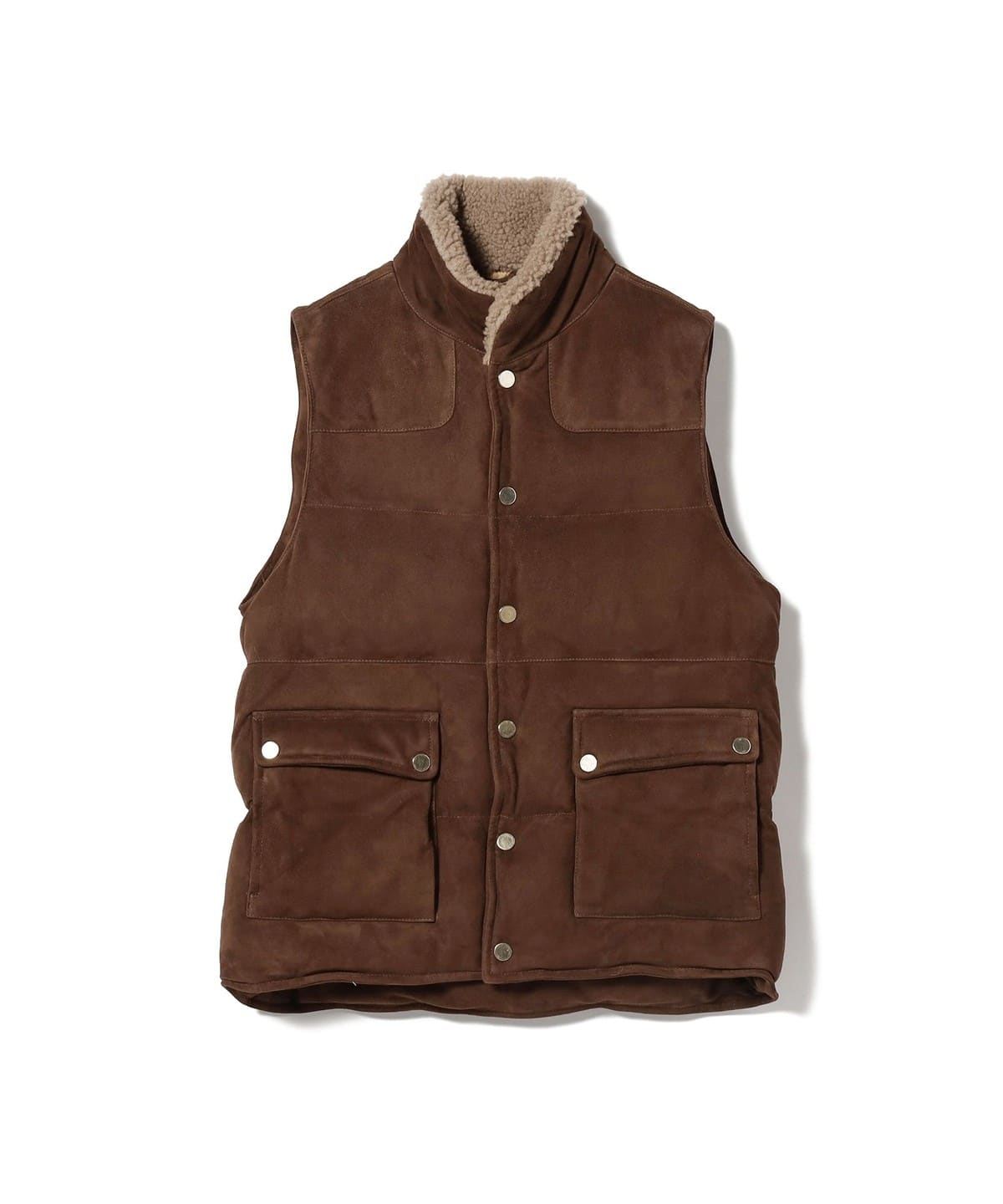 BEAMS F BEAMS / Mouton down CINQUANTA (blouson down vest) mail ...