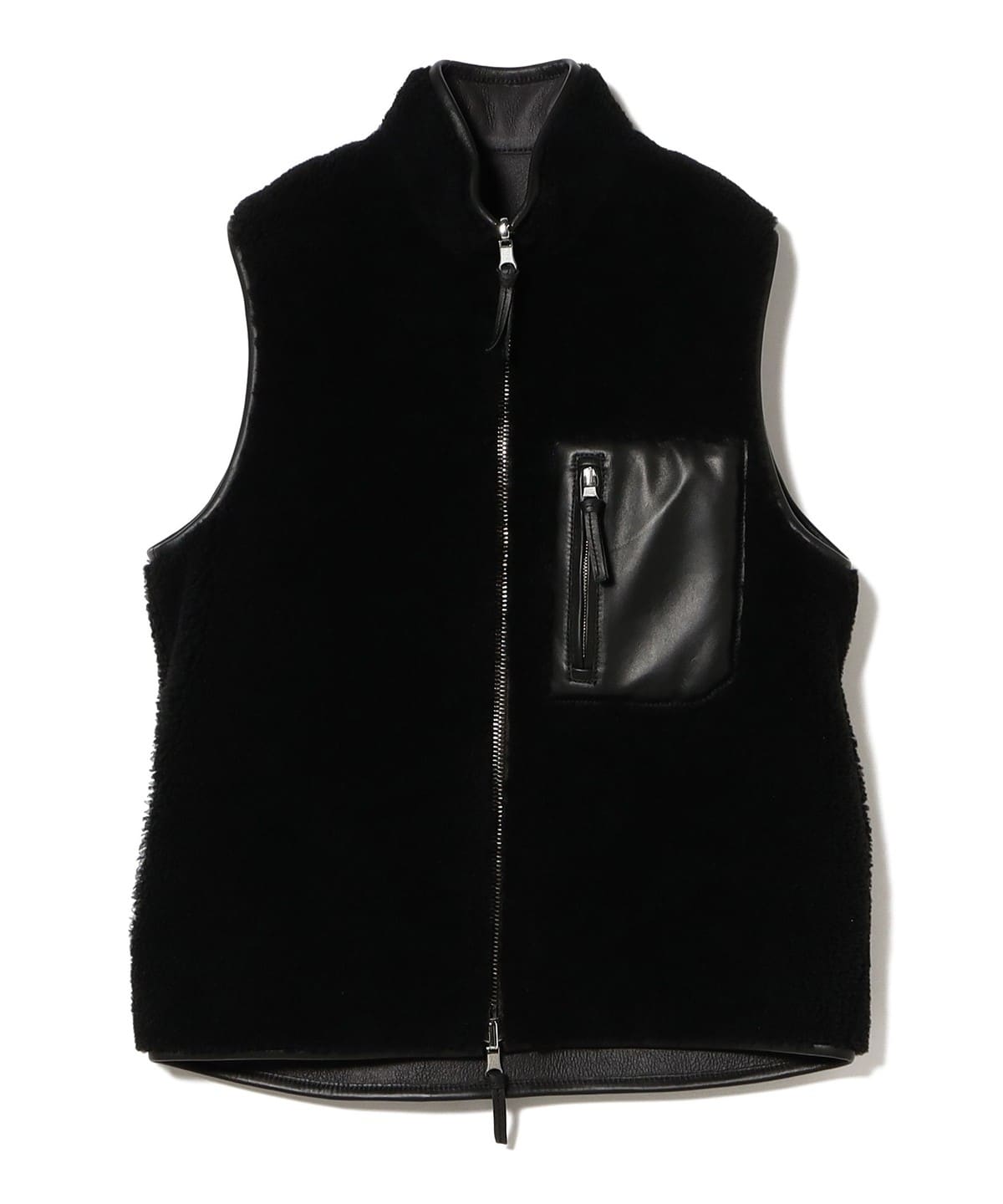 【別注】CINQUANTA チンクワンタ / ムートン リバーシブル ベスト トップス MEN D. GRYxBLK 46 【別注】CINQUANTA チンクワンタ / ムートン リバーシブル ベスト トップス MEN D. GRYxBLK 46