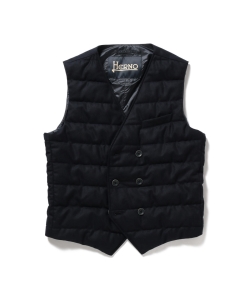 ▲HERNO / 別注 ウールダブルインナージレ