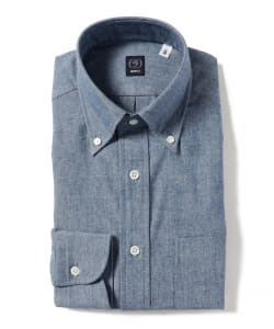 BEAMS F / シャンブレー ボタンダウンシャツ