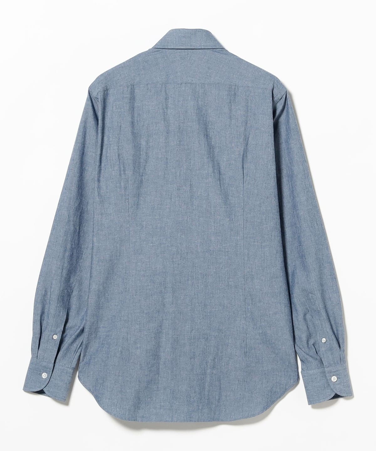 BEAMS F（ビームスF）シャンブレー タブカラーシャツ（シャツ