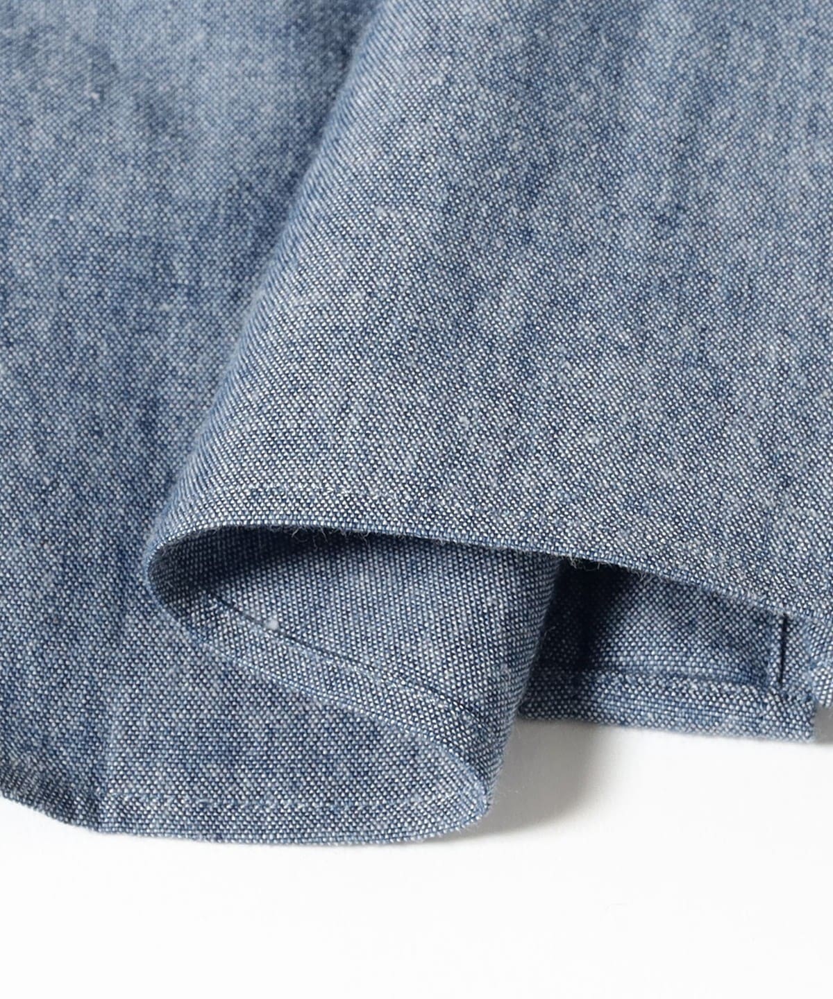 BEAMS F（ビームスF）シャンブレー タブカラーシャツ（シャツ