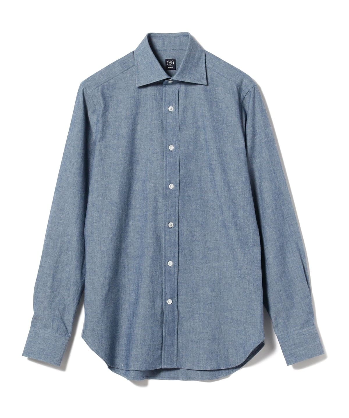 Chambray 寬領襯衫