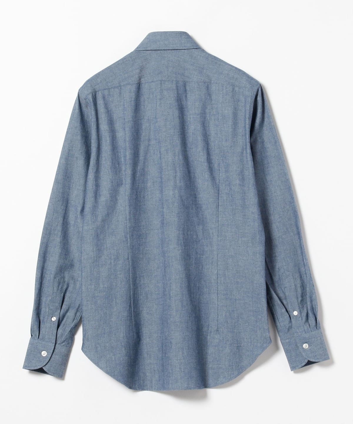 Chambray 寬領襯衫