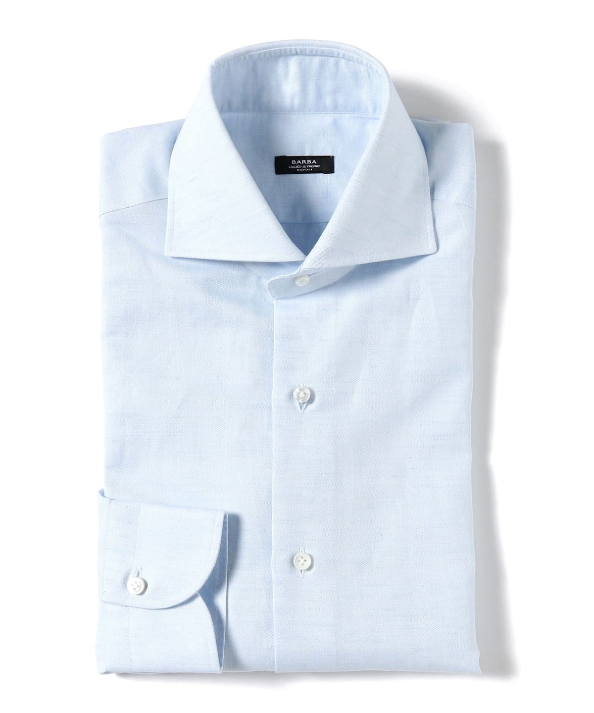 BEAMS F [Outlet] BARBA / NEW BRUNO cotton linen wide collar shirt