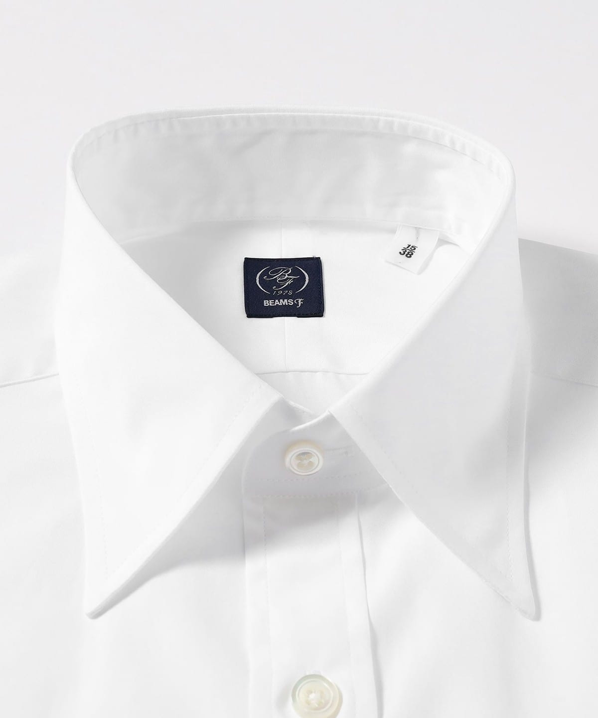 【新品未開封】BEAMS F レギュラーカラー／ドレスシャツ　サイズ39 BEAMS F（ビームスF）ブロード レギュラーカラーシャツ（シャツ