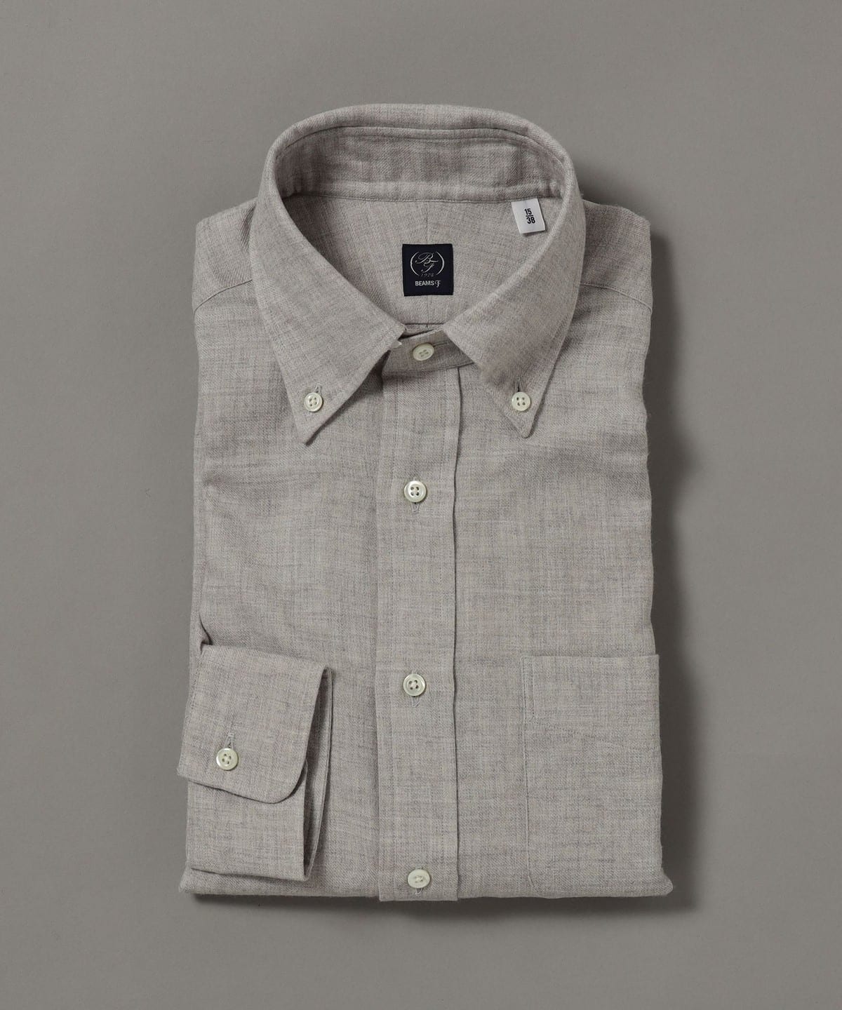 BEAMS F BEAMS F Cotton wool button down shirt (shirt BEAMS blouse