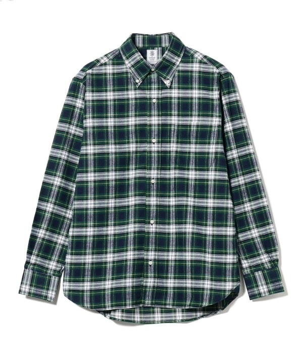 BEAMS F（ビームスF）Gambert Shirt / ネル タータンチェック ボタン