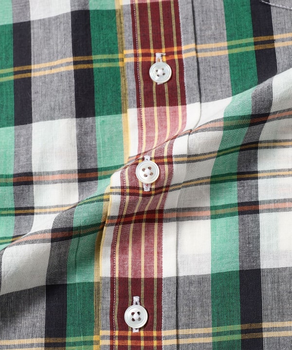 BEAMS F（ビームスF）【別注】Drake's / コットン グリーン マドラス