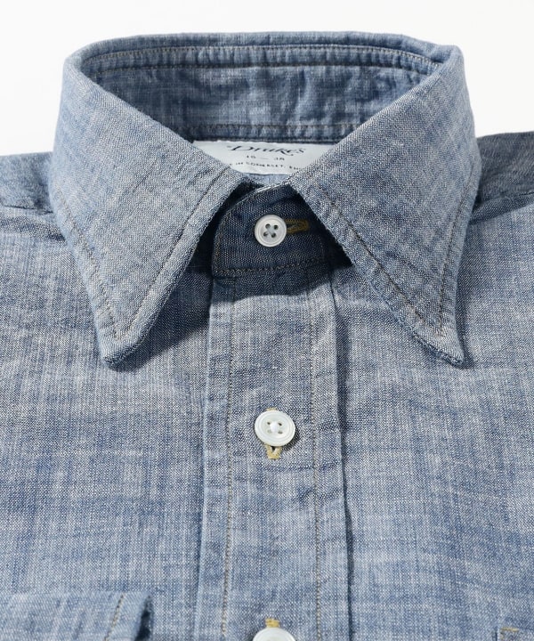 ドレイクス　シャンブレーシャツ　イギリス製 BEAMS F（ビームスF）【別注】Drake's / シャンブレー レギュラー