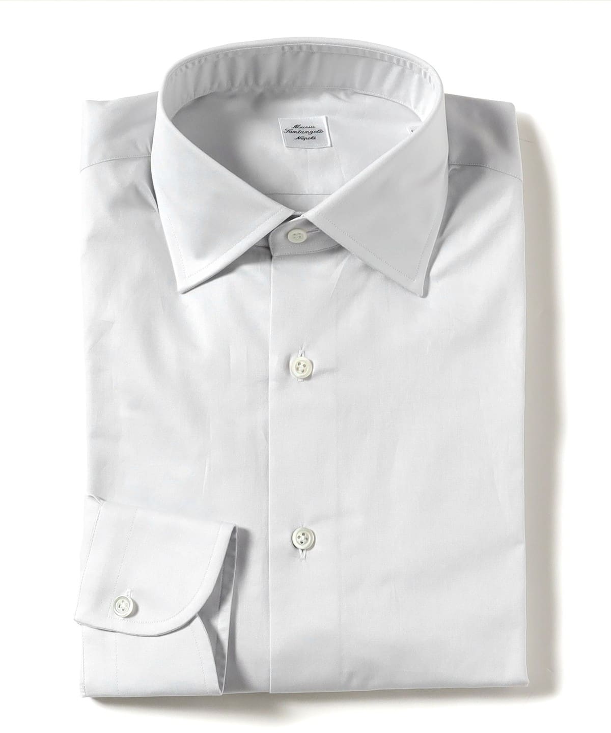 【別注】Maria Santangelo マリアサンタンジェロ / ANDREA コットンツイル ワイドカラーシャツ シャツ・ブラウス MEN L. GREY/11 40 【別注】Maria Santangelo マリアサンタンジェロ / ANDREA コットンツイル ワイドカラーシャツ シャツ・ブラウス MEN L. GREY/11 40