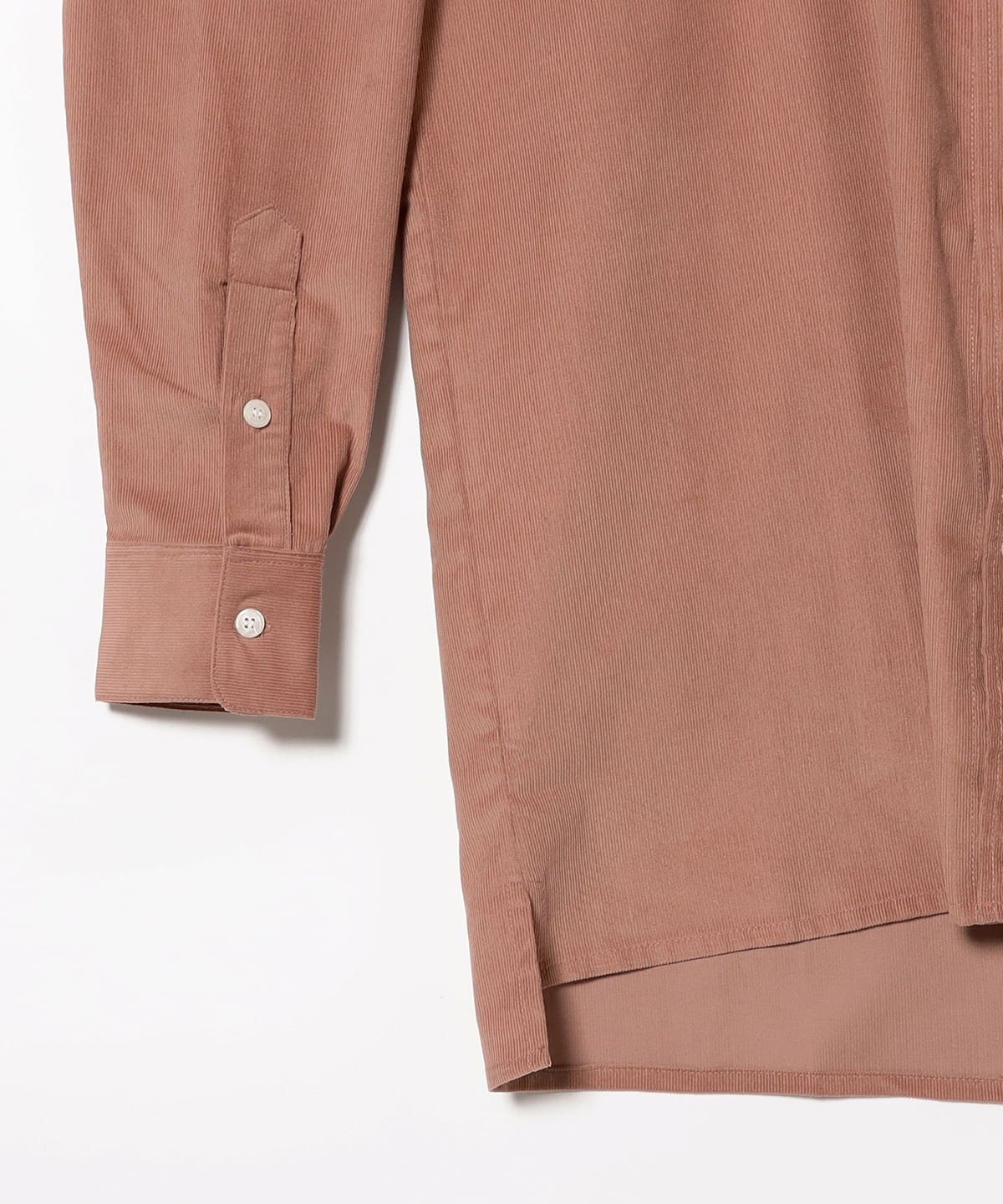 BEAMS F（ビームスF）Placide / コーデュロイ バンドカラーシャツ