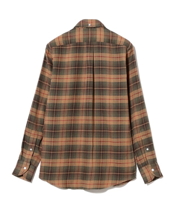 美品 drakes BEAMS F 別注 ウール　ネクタイ ブラウン 無地 BEAMS F（ビームスF）【別注】Drake's / アーカイブ シルク