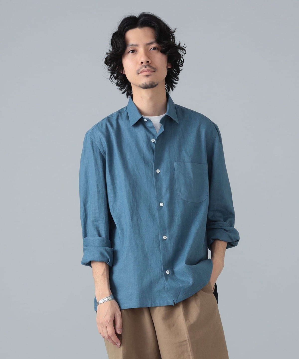 【別注】ERRICO FORMICOLA エッリコ フォルミコラ / LEO リネン シャツ シャツ・ブラウス MEN D. BLUE/13 M 【別注】ERRICO FORMICOLA エッリコ フォルミコラ / LEO リネン シャツ シャツ・ブラウス MEN D. BLUE/13 M