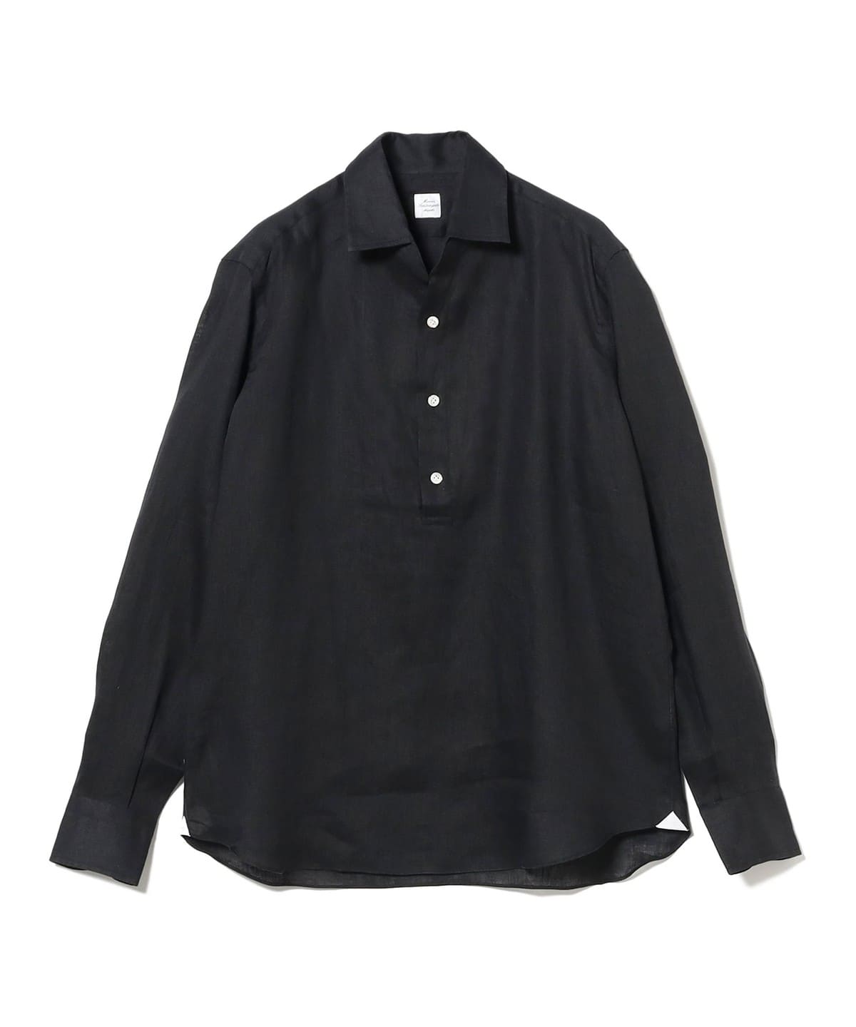Maria Santangelo マリアサンタンジェロ / POLO JP リネン プルオーバー シャツ シャツ・ブラウス MEN BLACK/099 L Maria Santangelo マリアサンタンジェロ / POLO JP リネン プルオーバー シャツ シャツ・ブラウス MEN BLACK/099 L