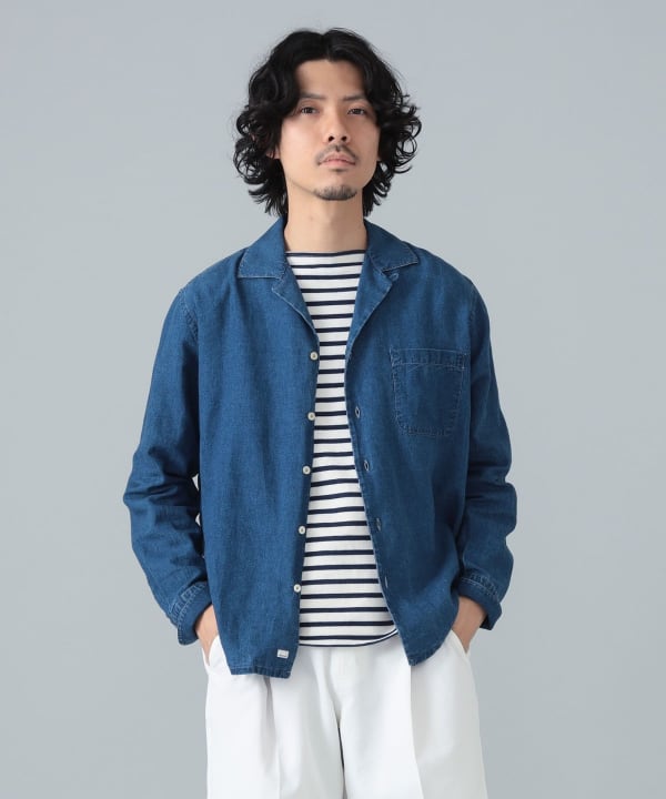ALESSANDRO GHERARDI リネン長袖シャンブレーシャツ ALESSANDRO GHERARDI リネン長袖シャンブレーシャツ ALESSANDRO