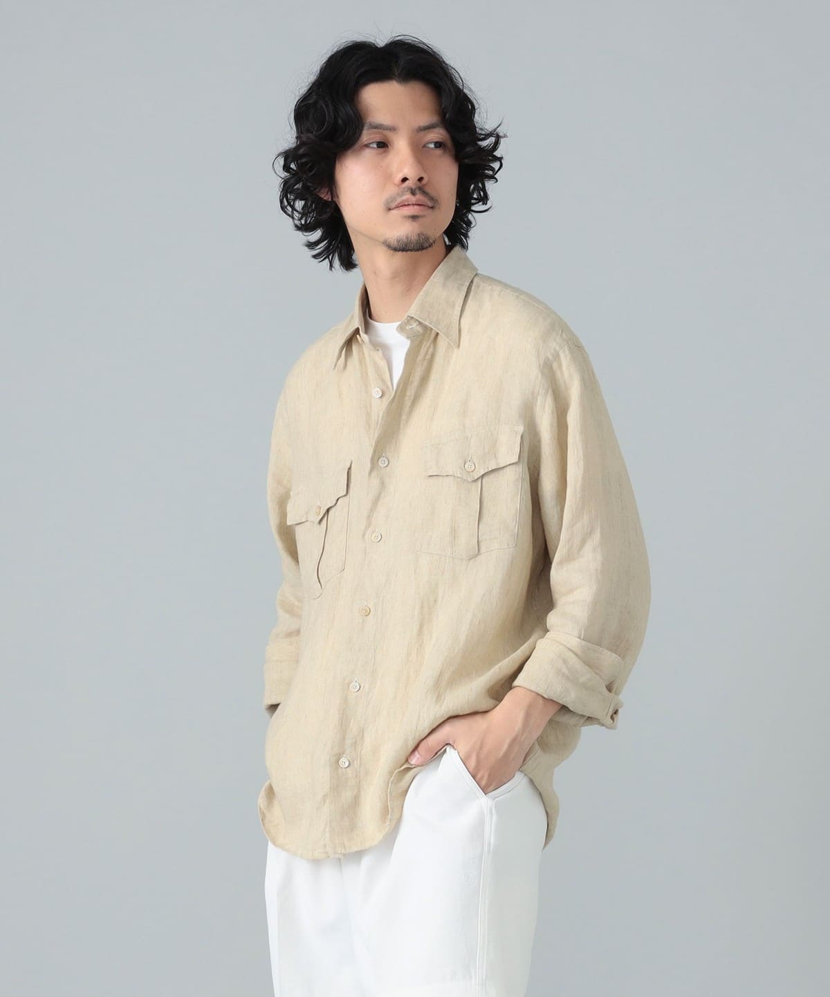 BEAMS F（ビームスF）【別注】ALESSANDRO GHERARDI / リネン アーミー