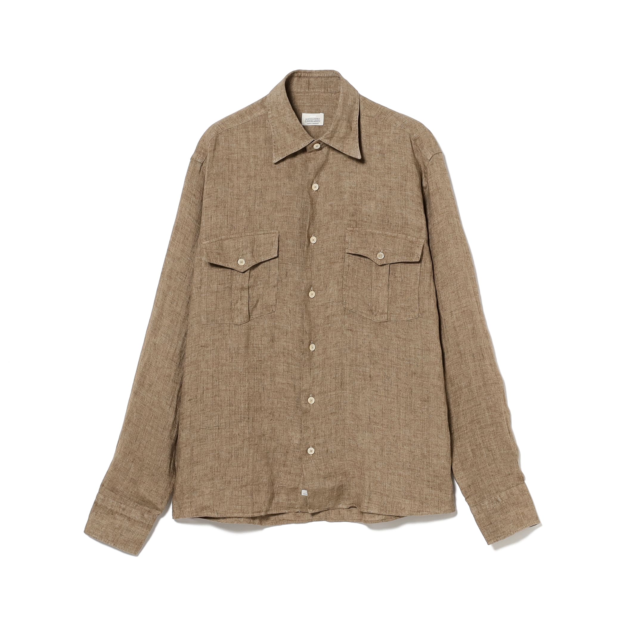 ALESSANDRO GHERARDI リネン長袖シャンブレーシャツ ALESSANDRO GHERARDI リネン長袖シャンブレーシャツ ALESSANDRO