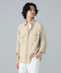 [Special order] ALESSANDRO GHERARDI / Linen army shirt