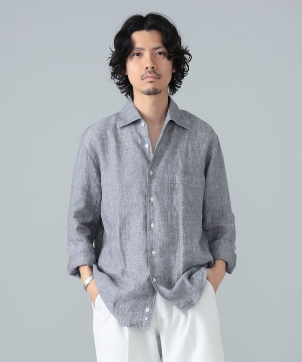 ORIAN - 美品 ORIAN シャツワンピース 麻 綿 ワンピース シャツ