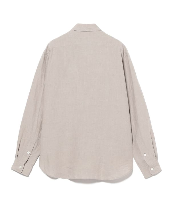 BEAMS F（ビームスF）リネン ダブルポケット ワークシャツ（シャツ