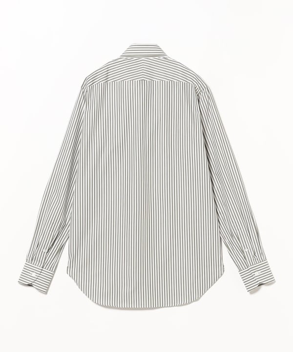 BEAMS F（ビームスF）ロンドンストライプ ワイドカラーシャツ