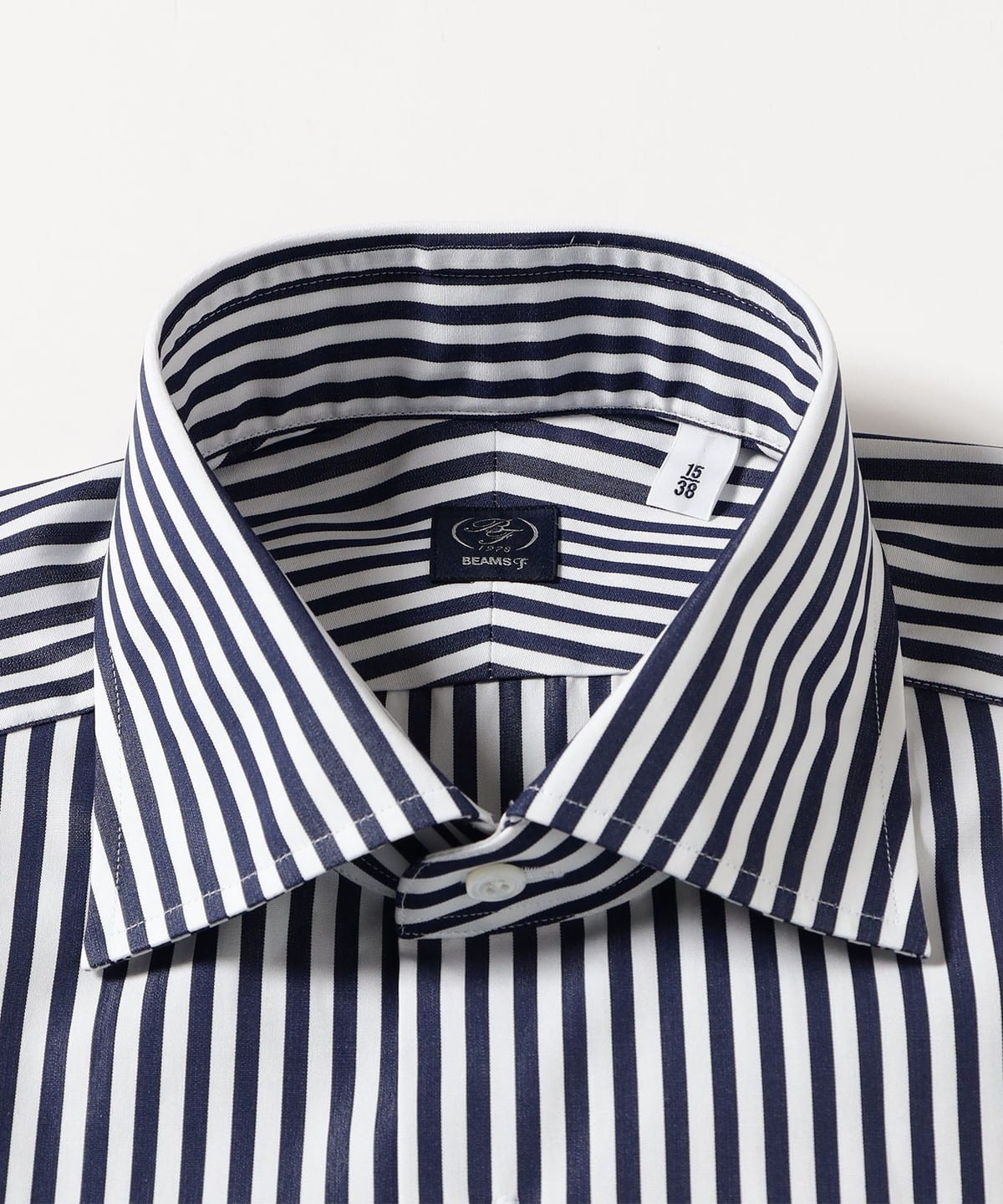BEAMS F（ビームスF）コットン ネイビー ロンドンストライプ ワイド