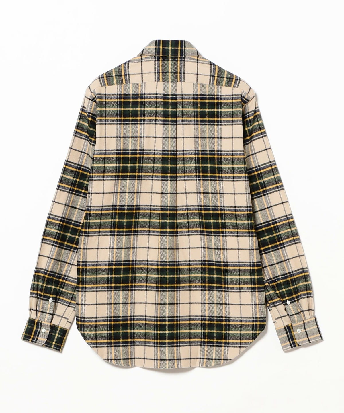 BEAMS F（ビームスF）コットンフランネル タータンチェック ボタン