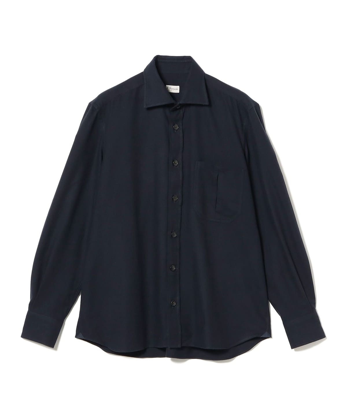 ERRICO FORMICOLA エッリコ フォルミコラ / GIANNI コットンフランネル バックプリーツ シャツ シャツ・ブラウス MEN NAVY/1 38 ERRICO FORMICOLA エッリコ フォルミコラ / GIANNI コットンフランネル バックプリーツ シャツ シャツ・ブラウス MEN NAVY/1 38