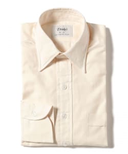 【別注】Drake’s / オックスフォード オフホワイト レギュラーカラーシャツ