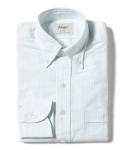 【別注】Drake’s / オックスフォード キャンディストライプ ボタンダウンシャツ