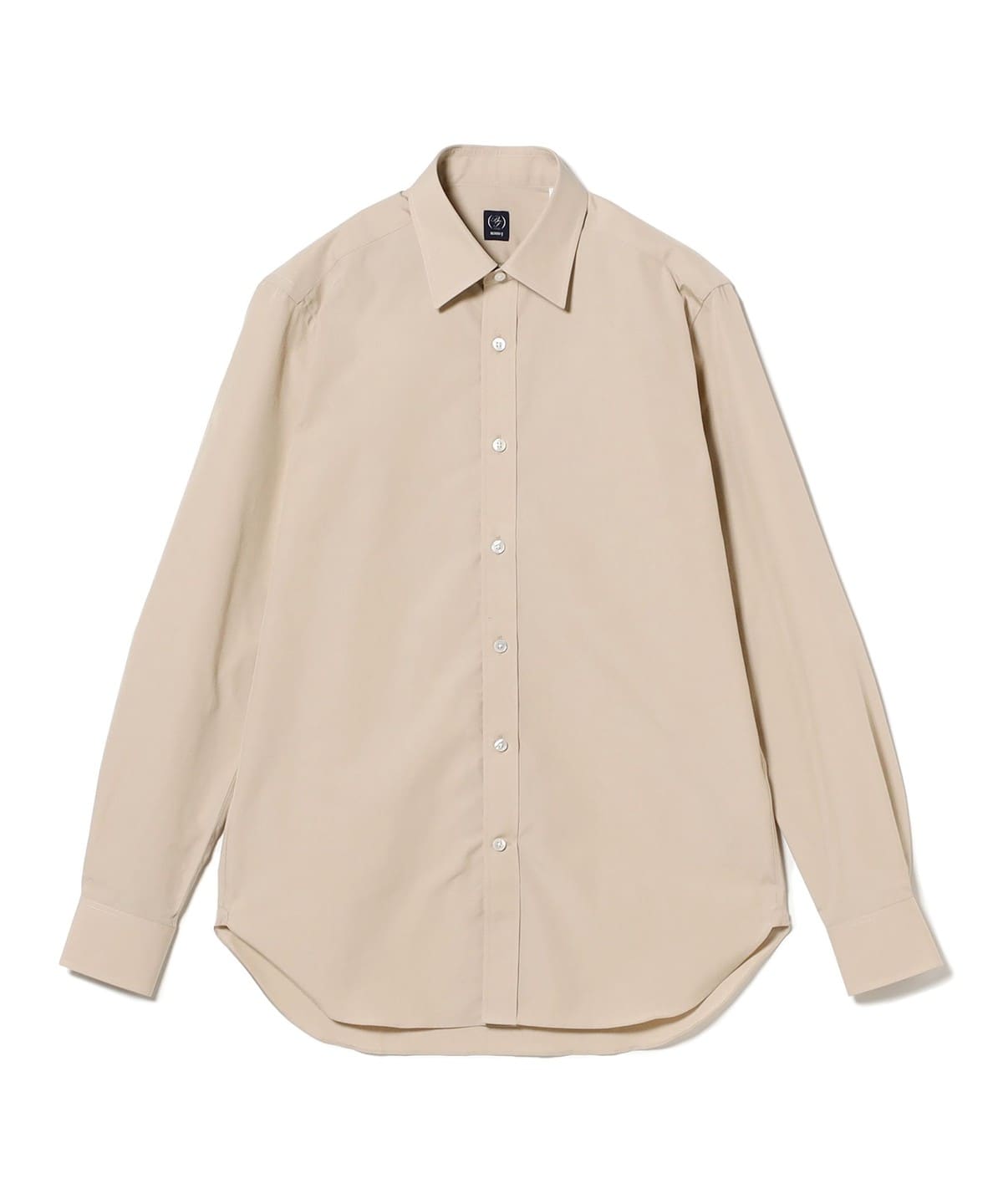 ★再値下げ★BEAMS F タブカラーシャツ CANCLINI生地ベージュ 39 ☆再値下げ☆BEAMS F タブカラーシャツ CANCLINI生地ベージュ 39