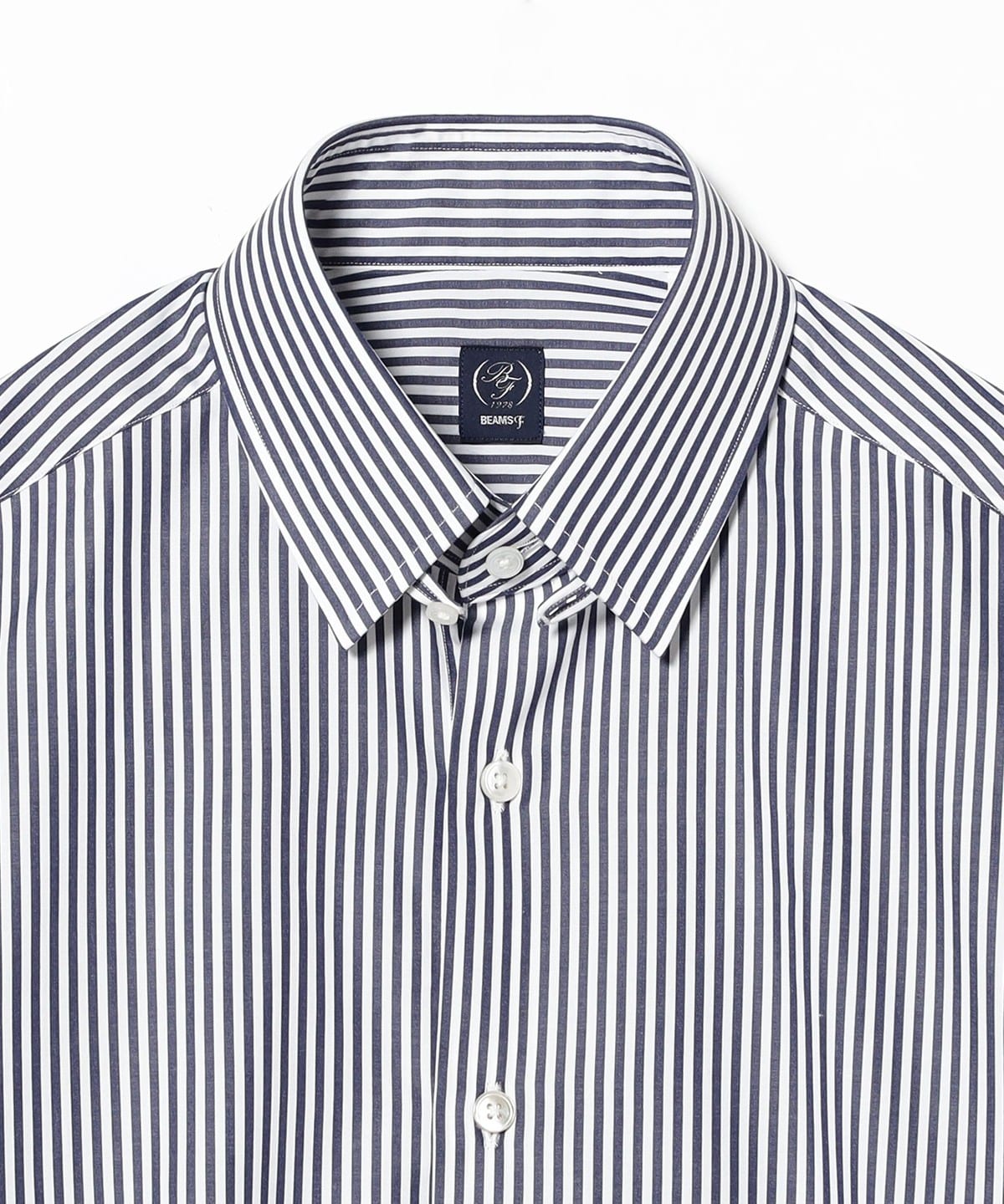 新品未使用品 BEAMS F ロンドンストライプドレスシャツ　41 BEAMS F（ビームスF）ロンドンストライプ ワイドカラーシャツ
