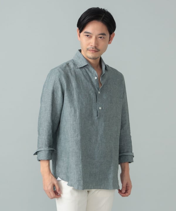 BEAMS F Maria Santangelo / POLO JP Linen Pullover Shirt (Shirts