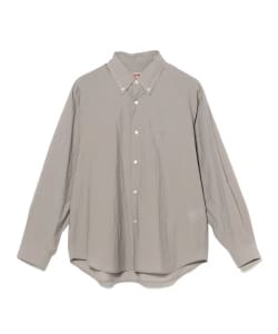 BARACUTA / コットンナイロン エアリー ボタンダウン シャツ