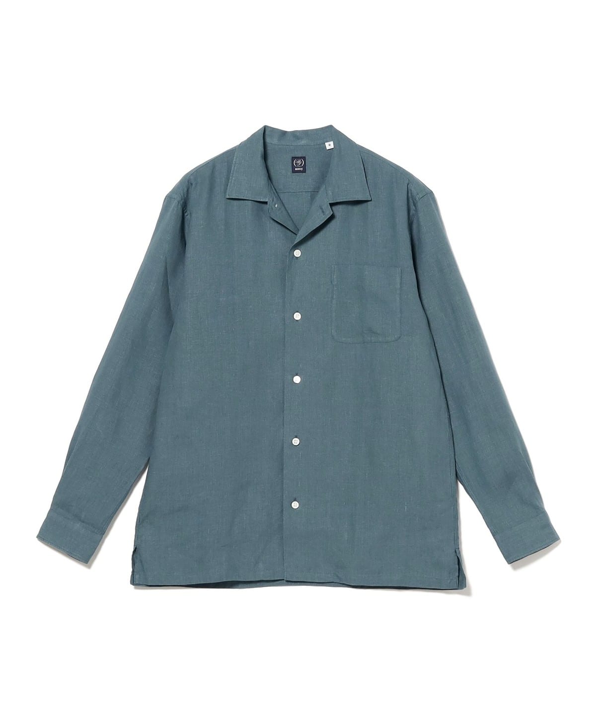 BEAMS F（ビームスF）リネン ソリッド オープンカラーシャツ（シャツ