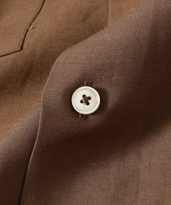 [Special order] ALESSANDRO GHERARDI / ARMY Rayon Linen Double Pocket Shirt