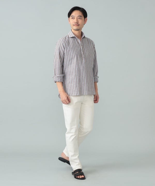BEAMS F（ビームスF）【別注】ORIAN / マルチストライプ プルオーバー