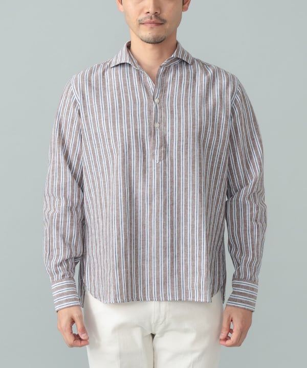 BEAMS F（ビームスF）【別注】ORIAN / マルチストライプ プルオーバー