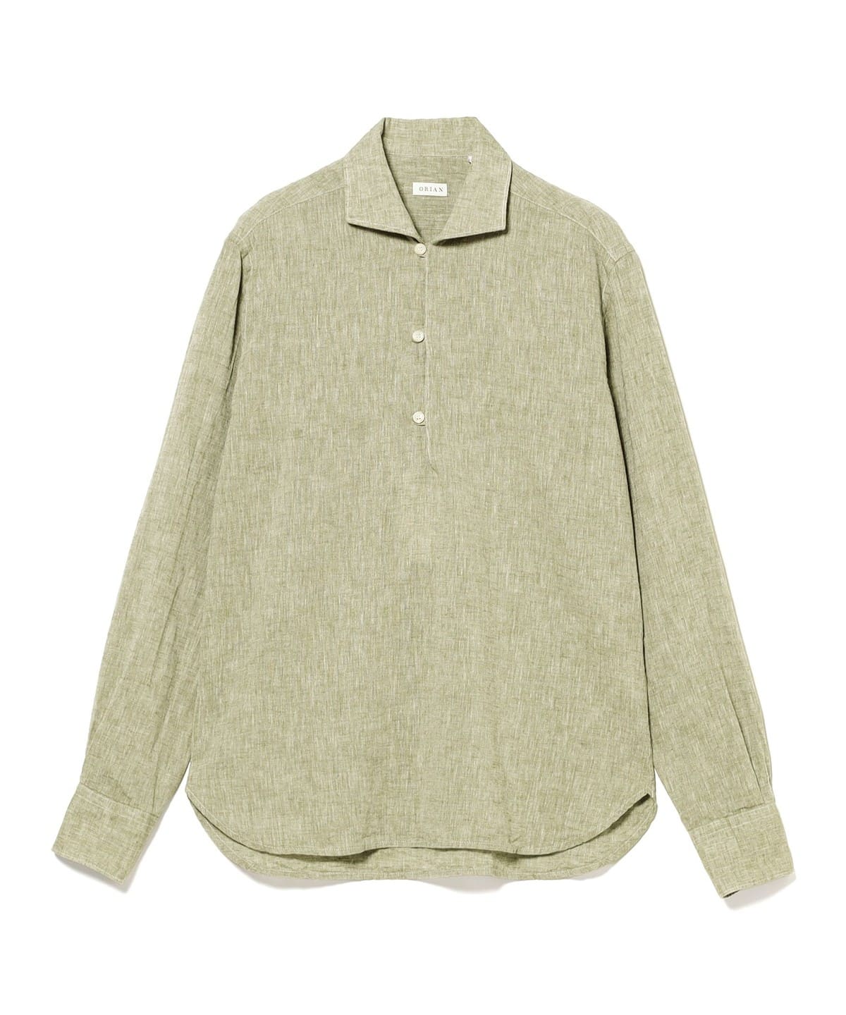 BEAMS F（ビームスF）ORIAN / リネンコットン カプリシャツ（シャツ