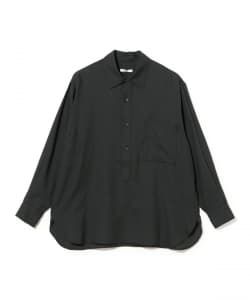 【別注】moncao / コットンシルク プルオーバーシャツ