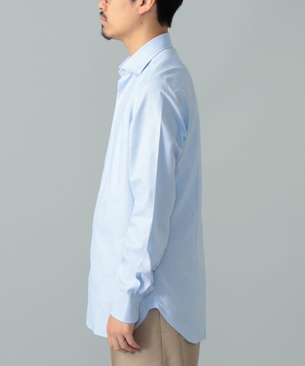 COOLMAX(R) カラミ カッタウェイカラーシャツ Model：H175cm　Size：39