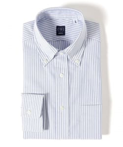 COOLMAX(R) オックスフォード ストライプ ボタンダウンシャツ