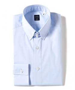 アトリエライン コットン ソリッド タブカラーシャツ